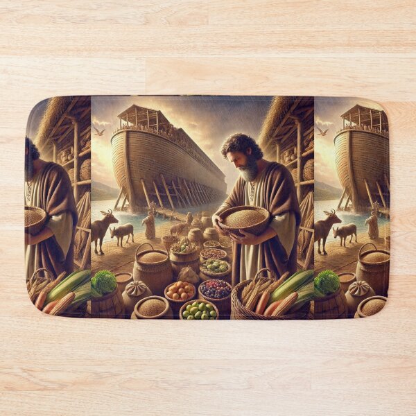 Item preview, "Gathering Provisions for the Ark" – Genesis 6:21 Verse: Genesis 6:21 (KJV) designed and sold by Meta2Physical.