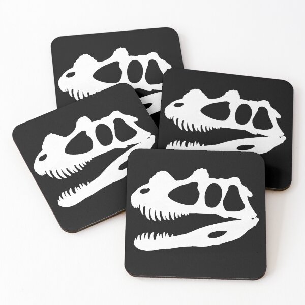 Item preview, Ceratosaurus Fossil Skull Silhouette - White designed and sold by Noktivus.