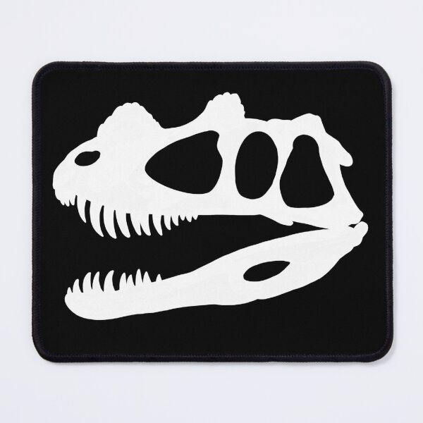 Item preview, Ceratosaurus Fossil Skull Silhouette - White designed and sold by Noktivus.