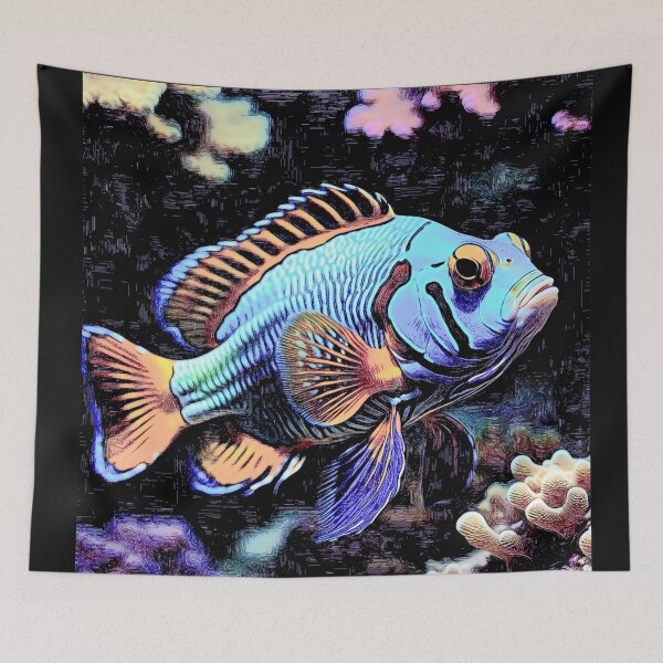 Item preview, Mandarin fish Synchiropus splendidus #1 designed and sold by Helios Be. Lavsh.