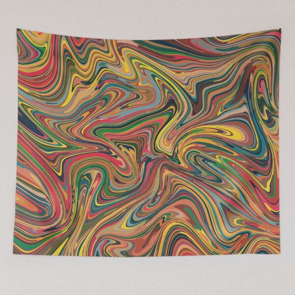 Item preview, Multicolor swirl trendy pattern designed and sold by cutecrazytshirt.