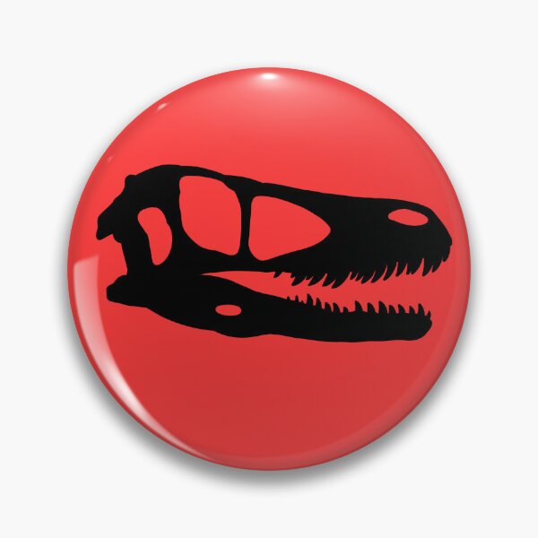 Artikelvorschau, Deinonychus Schädel Fossil Silhouette - Schwarz entworfen und verkauft von Noktivus.