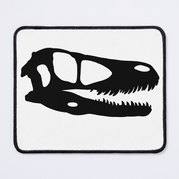 Item preview, Deinonychus Skull Fossil Silhouette - Black designed and sold by Noktivus.