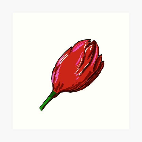 Item preview, Red tulip designed and sold by Joyride Art and Design UK.