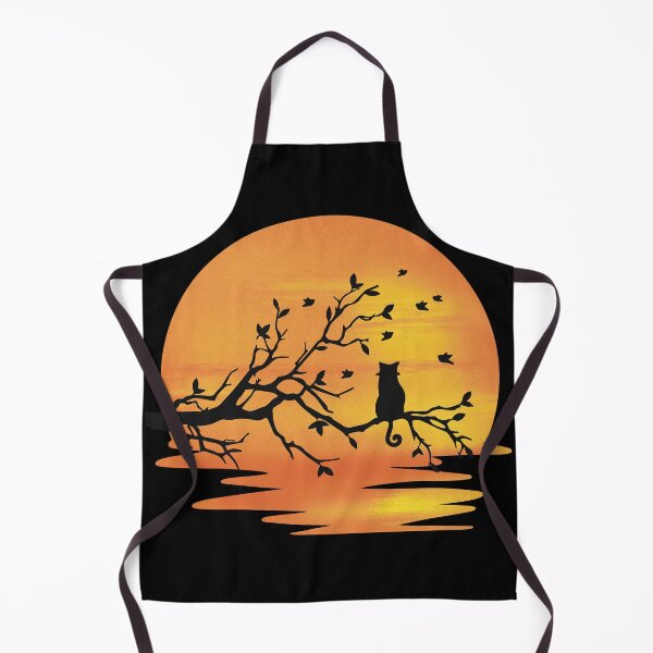 Item preview, Cat In Silhouette Watching A Sunset designed and sold by suewen.