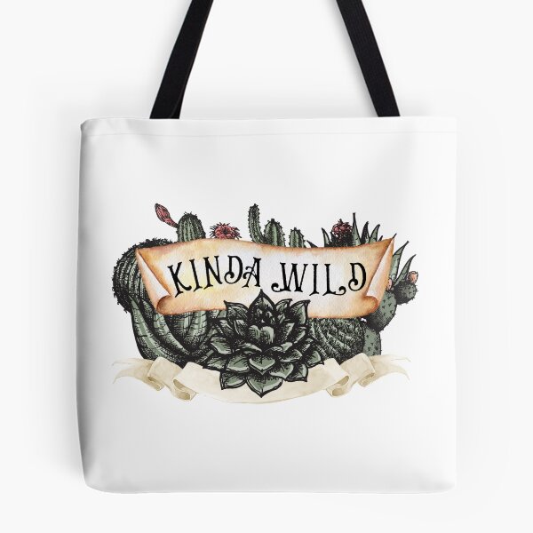 Artikelvorschau, Kinda Wild on banner cactus flowers entworfen und verkauft von BatJamDesigns.