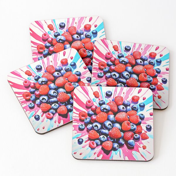 Item preview, Berry Blast: Fruity Fun designed and sold by Health And Fitness Posts e-Store.