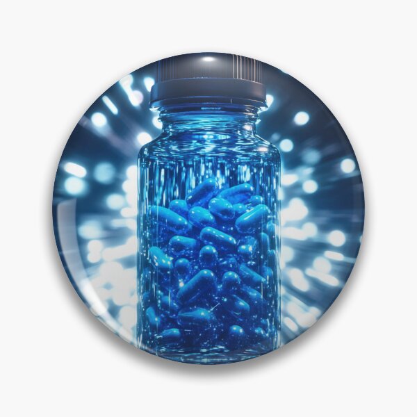 Item preview, Vibrant blue capsules in a container designed and sold by anytka.
