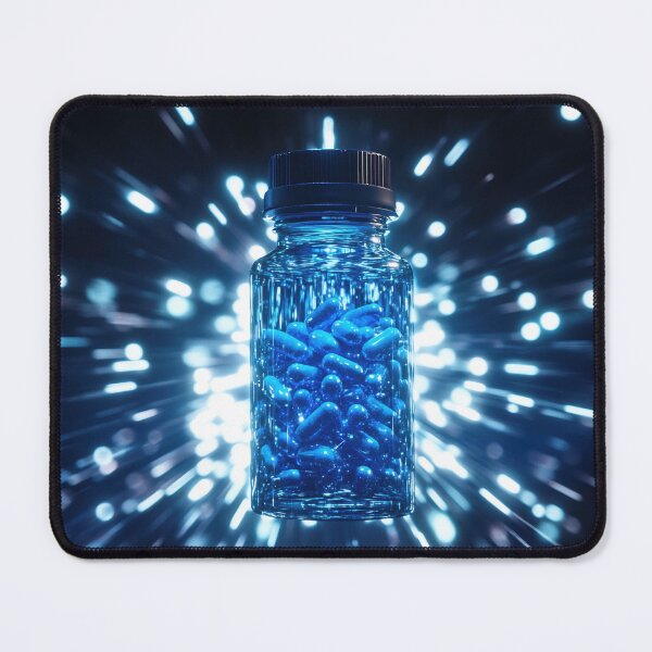 Item preview, Vibrant blue capsules in a container designed and sold by anytka.
