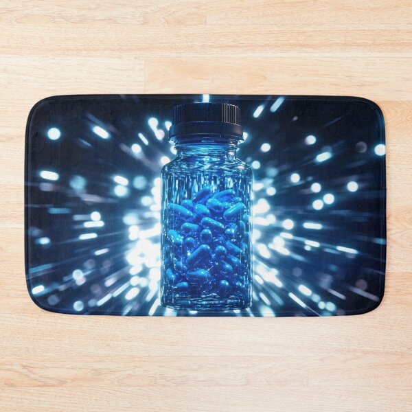 Item preview, Vibrant blue capsules in a container designed and sold by anytka.