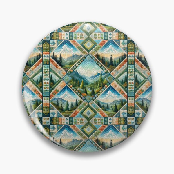 Item preview, Evergreen Horizon: Seamless Nature-Inspired Quilt designed and sold by Meta2Physical.