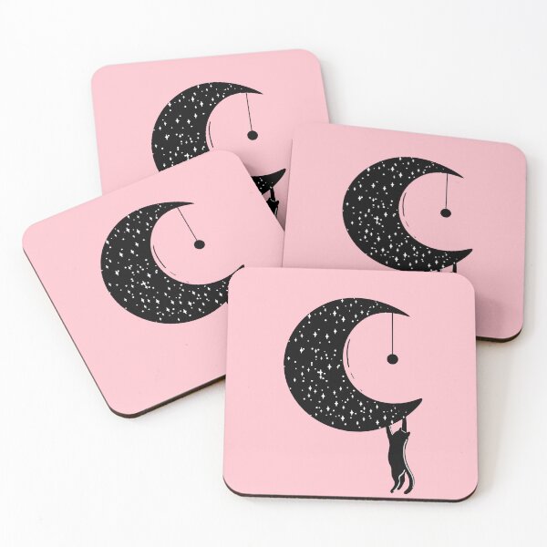 Item preview, Moonlit Whiskers - Blush Pink designed and sold by MaryAura.