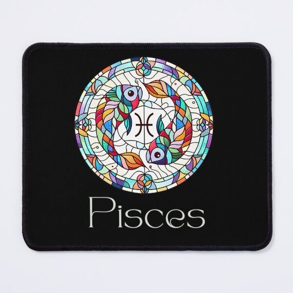 Item preview, Pisces Season Horoscope Sign - Zodiac Stained Glass designed and sold by DreamsArtwear.