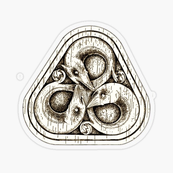 Worm Ouroboros Snakes Mythical Fantasy Transparent Sticker