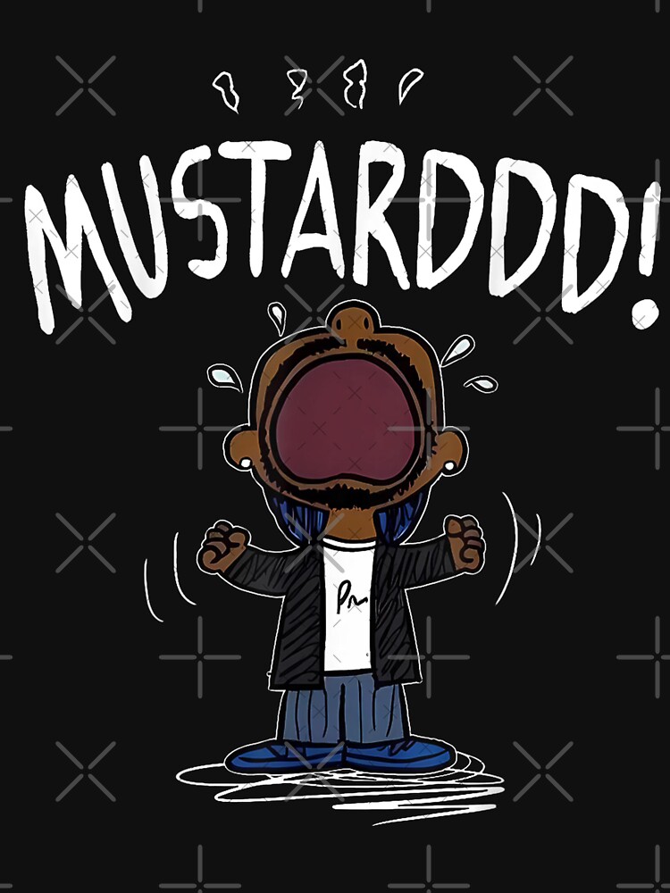 Aperçu 7 sur 7. T-shirt essentiel avec l'œuvre Mème vintage de Kendrick Lamar à la moutarde, Mème à la moutarde, Kendrick Lamar à la moutarde créée et vendue par Iruhanishida38.