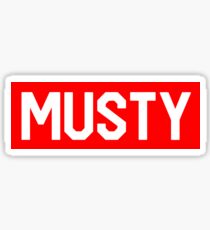Musty - Shoreline Mafia - Red Box Logo - BOGO Sticker
