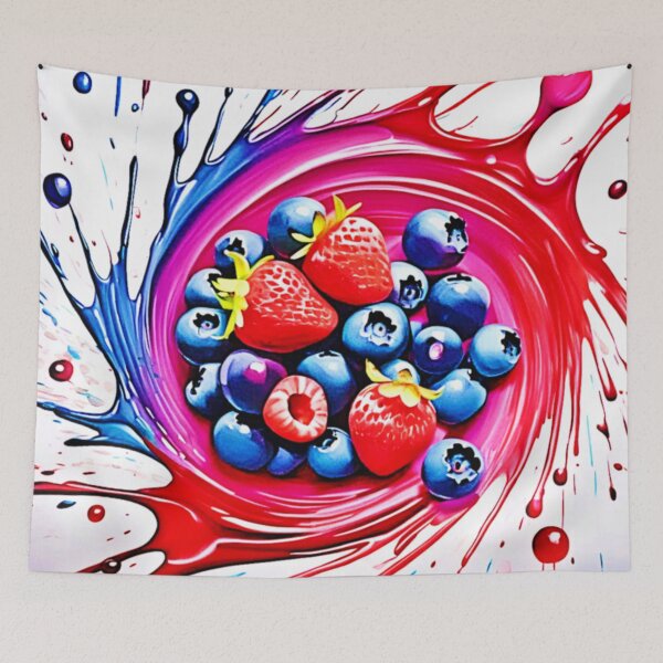 Item preview, Berry Splash: Color Burst designed and sold by Health And Fitness Posts e-Store.