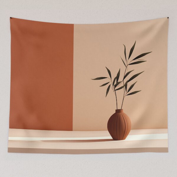 Item preview, Minimalist Elegance: Vase with Foliage designed and sold by anytka.