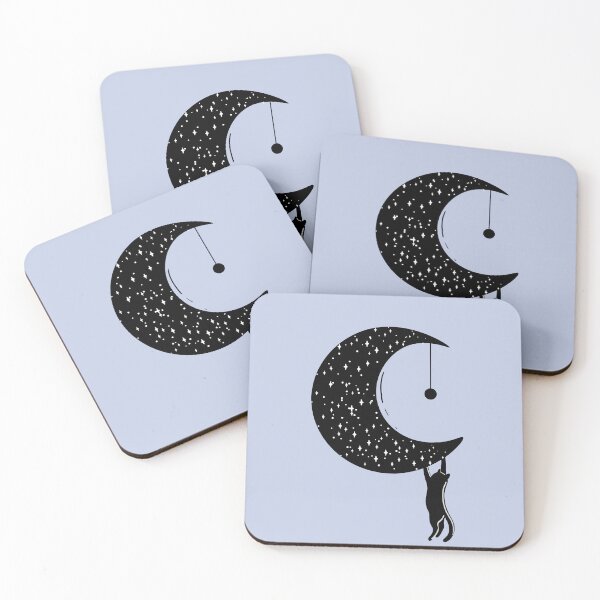 Item preview, Moonlit Whiskers - Periwinkle designed and sold by MaryAura.