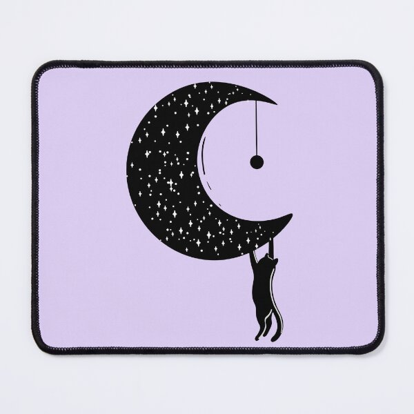Item preview, Moonlit Whiskers - Sky Lilac designed and sold by MaryAura.