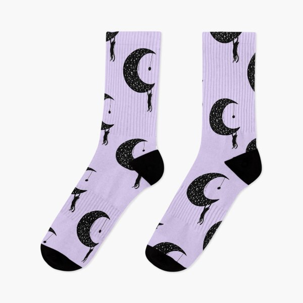 Item preview, Moonlit Whiskers - Sky Lilac designed and sold by MaryAura.