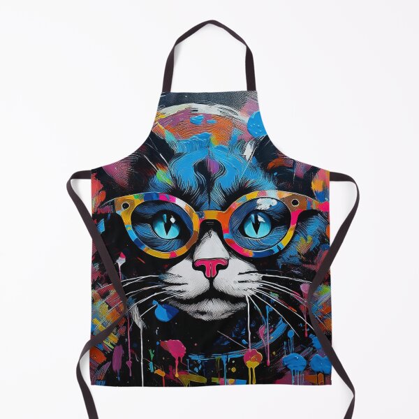 Item preview, Cat in glasses graffiti style designed and sold by Boxing Kangaroo Retail Company.