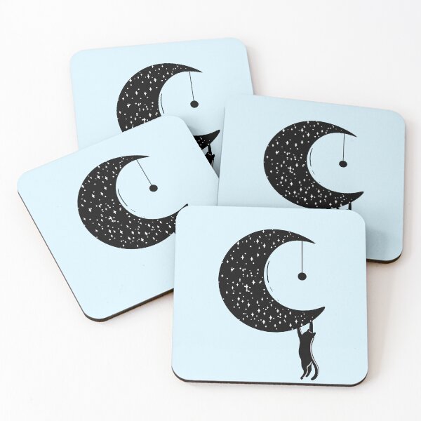 Item preview, Moonlit Whiskers - Icy Blue designed and sold by MaryAura.