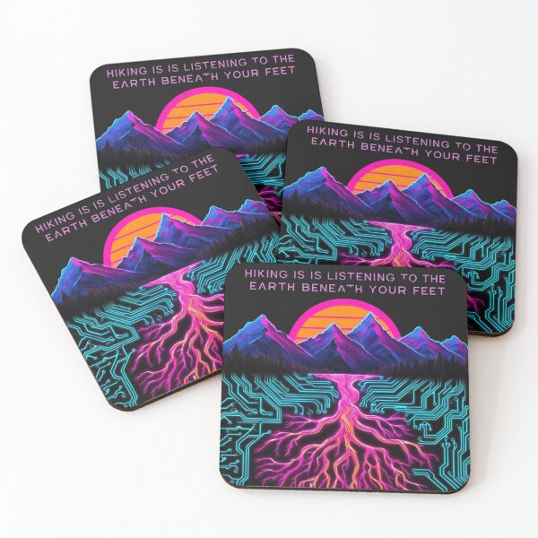 Item preview, Cyberpunk Hiking – Neon Mountains & Tech Roots Adventure designed and sold by Arthaven10 ⭐⭐⭐⭐⭐.