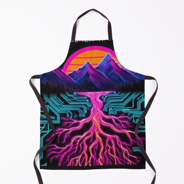 Item preview, Cyberpunk Hiking – Neon Mountains & Tech Roots Adventure designed and sold by Arthaven10 ⭐⭐⭐⭐⭐.