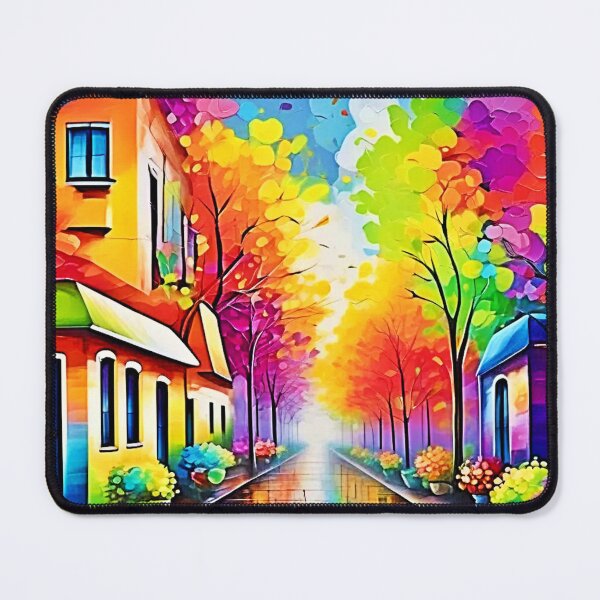 Item preview, Rainbow Street: Vivid Town designed and sold by Health And Fitness Posts e-Store.