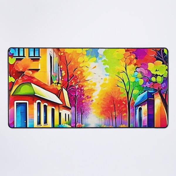 Item preview, Rainbow Street: Vivid Town designed and sold by Health And Fitness Posts e-Store.