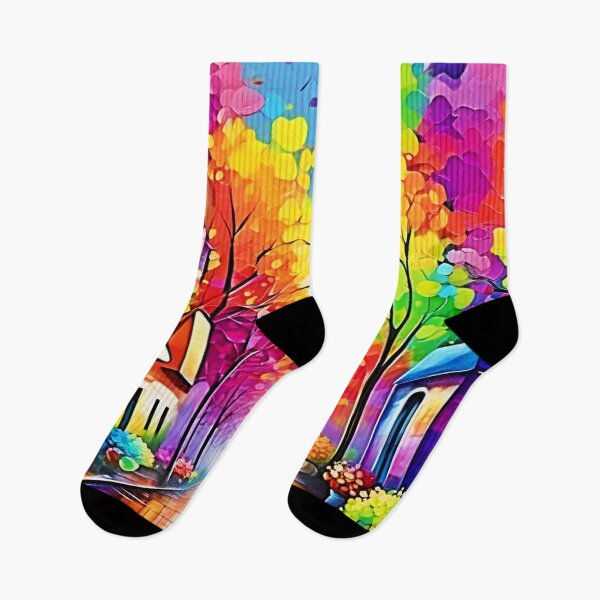 Item preview, Rainbow Street: Vivid Town designed and sold by Health And Fitness Posts e-Store.
