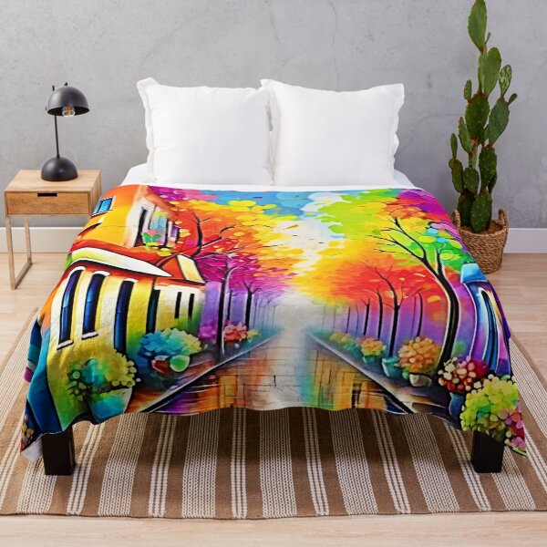 Item preview, Rainbow Street: Vivid Town designed and sold by Health And Fitness Posts e-Store.