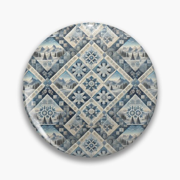 Item preview, Colorado Winter Majesty: Seamless Snowy Quilt Pattern designed and sold by Meta2Physical.