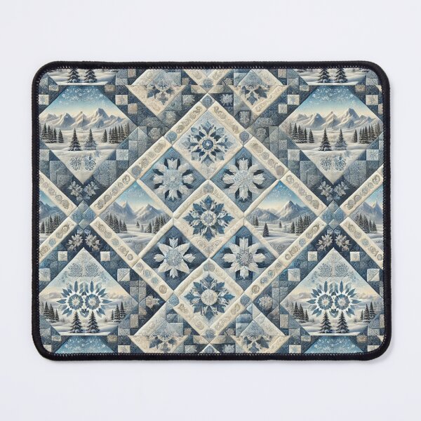 Item preview, Colorado Winter Majesty: Seamless Snowy Quilt Pattern designed and sold by Meta2Physical.