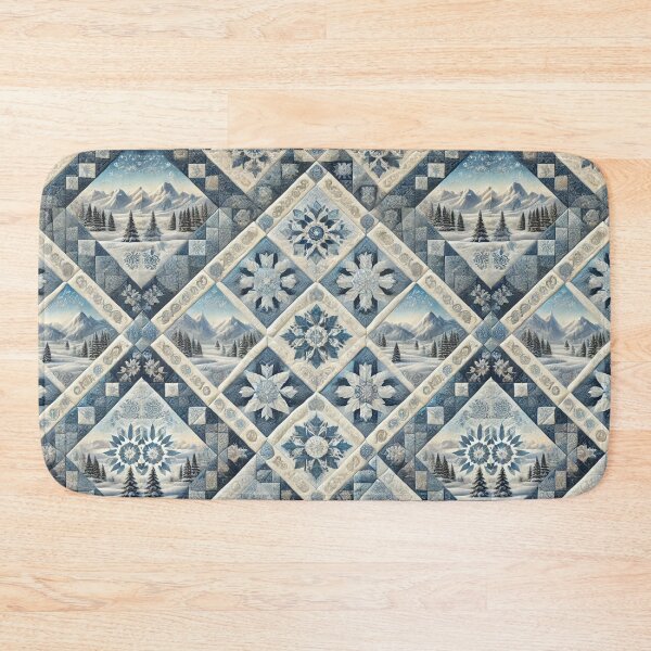 Item preview, Colorado Winter Majesty: Seamless Snowy Quilt Pattern designed and sold by Meta2Physical.