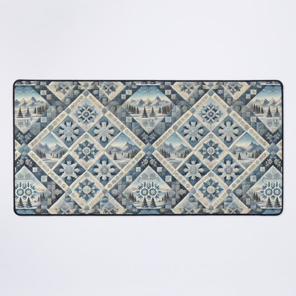 Item preview, Colorado Winter Majesty: Seamless Snowy Quilt Pattern designed and sold by Meta2Physical.