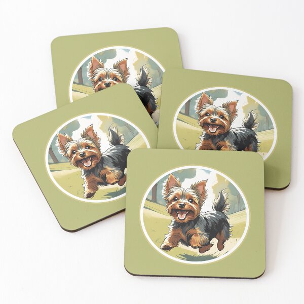 Item preview, Happing Hopping Yorkie designed and sold by HinsonCreations.