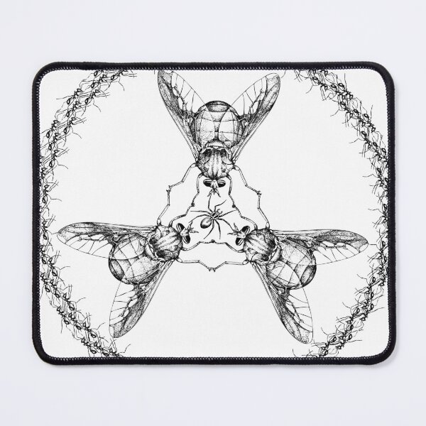 Aperçu de l'œuvre Symbole toxique d'angle de vol Conception d'insecte créée et vendue par Stone and Trinket.