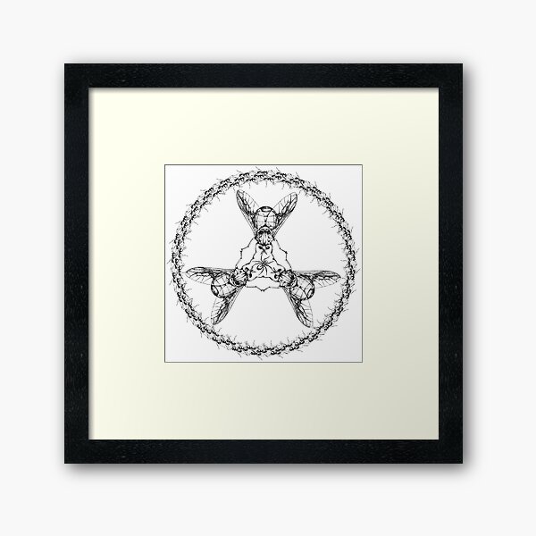 Item preview, Fly-Angle Toxic Symbol Insect Design designed and sold by Stone and Trinket.