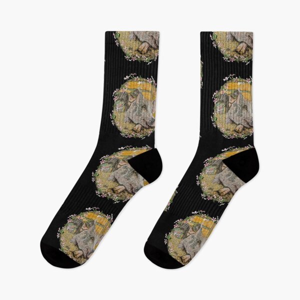 Item preview, La siesta de los humanos y los cerdos designed and sold by RobbiePotterArt.