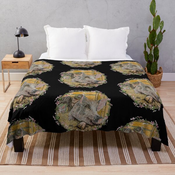 Item preview, La siesta de los humanos y los cerdos designed and sold by RobbiePotterArt.