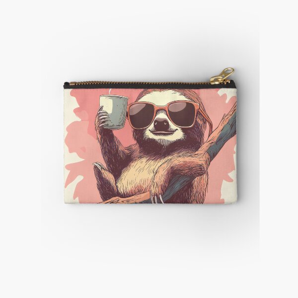 Item preview, Chill Sloth with Shades and Coffee designed and sold by prettykaler.