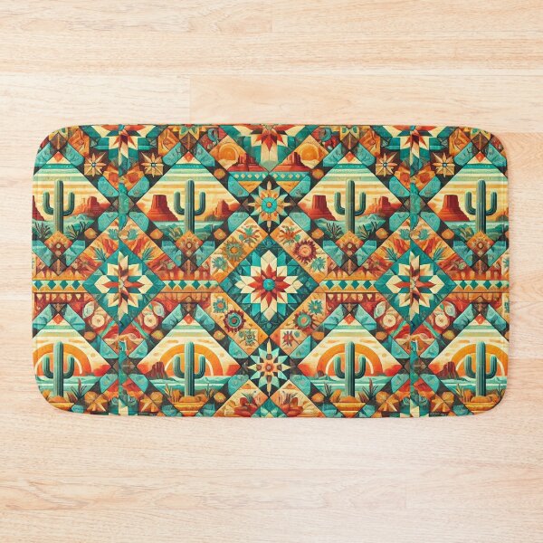 Item preview, Southwest Sunset Quilt: Seamless Desert-Inspired Design designed and sold by Meta2Physical.