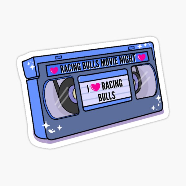 Vista previa del artículo con la obra «Pegatina del equipo F1 Racing Bulls», diseñado y vendido por Gumidriver.