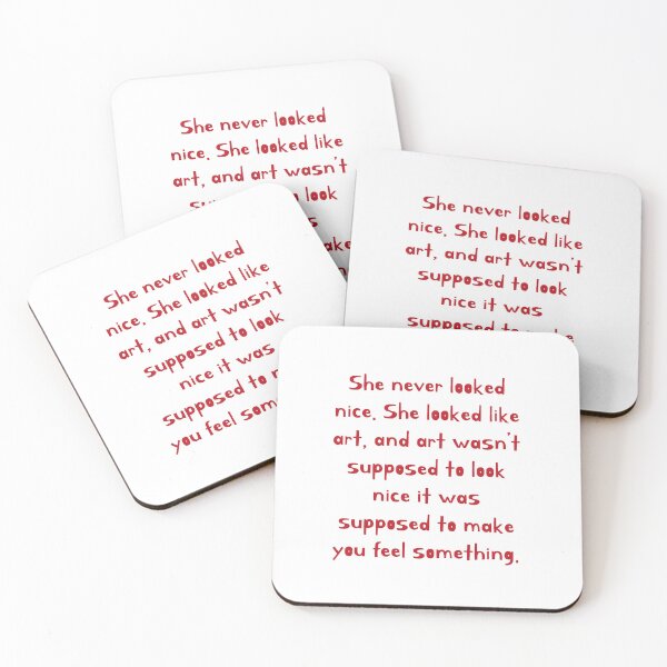 Item preview, She Looked Like Art - Aesthetic Quote Typography designed and sold by MDMdesigner.