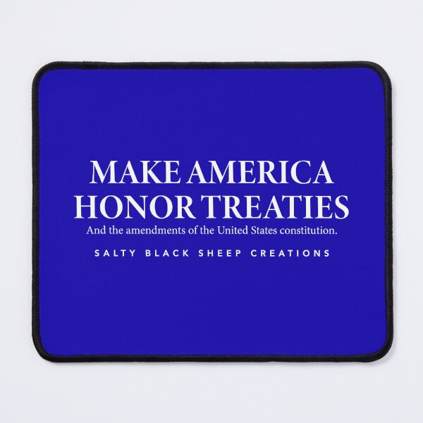 Artikelvorschau, Sorgen Sie dafür, dass Amerika Verträge einhält, Blau entworfen und verkauft von SaltyBSC.