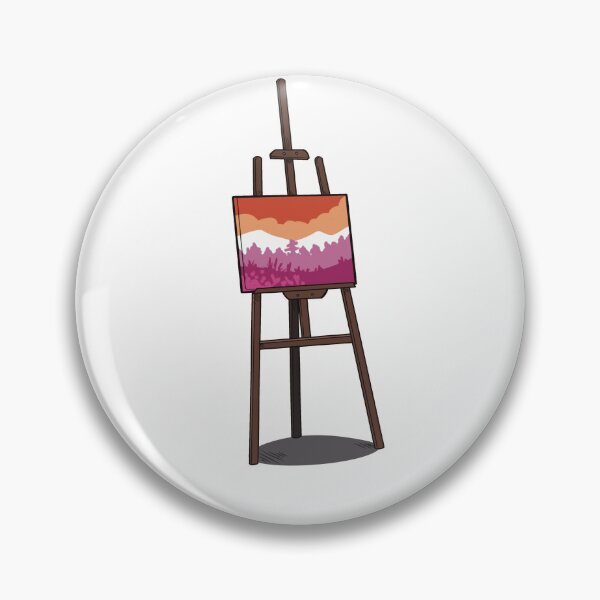 Item preview, Pride Easel- Lesbian Flag designed and sold by PINEochRAVEN.