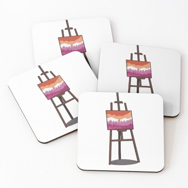 Item preview, Pride Easel- Lesbian Flag designed and sold by PINEochRAVEN.