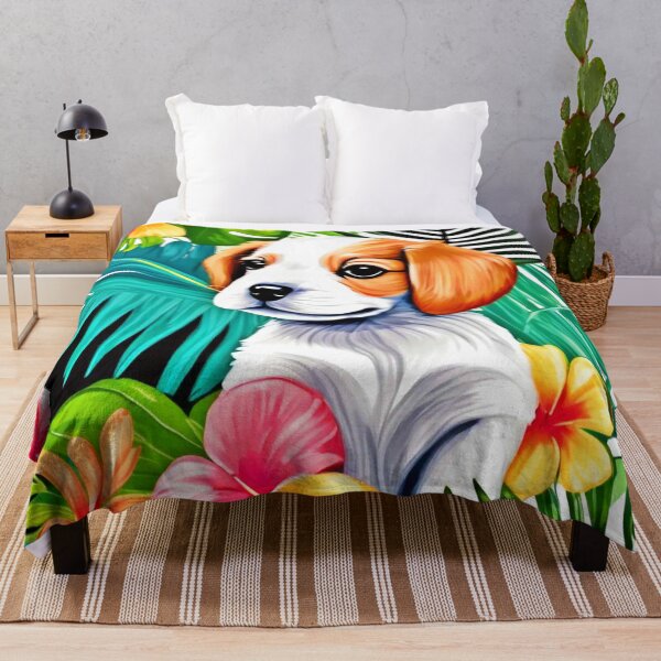 Item preview, Island Puppy: Floral Friend designed and sold by Health And Fitness Posts e-Store.